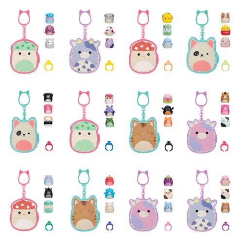 Squishalongs sleutelhanger clips assorti (assortiment – willekeurige uitvoering)