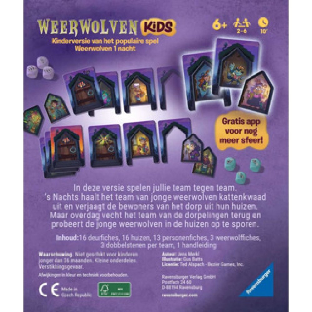 Ravensburger spel weerwolven kids nacht van de jonge weerwolven - Afbeelding 3