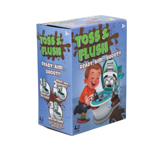 Spel Toss & flush poepschiet spel