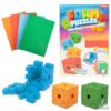Puzzel foam kubus 3D 4 stuks assorti (assortiment – willekeurige uitvoering)