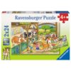 Ravensburger puzzel Vrolijk Boerderijleven  2x24 Stukjes