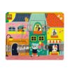 SES houten puzzel met slotjes
