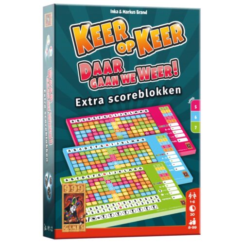 Spel Keer op Keer Scoreblok 3 Stuks  Level 5,6,7 Level 5, 6 En 7