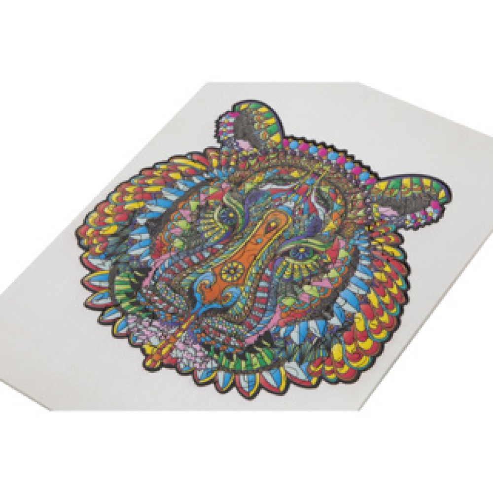 Puzzel hout figuur tijger 130 stukjes - Afbeelding 5