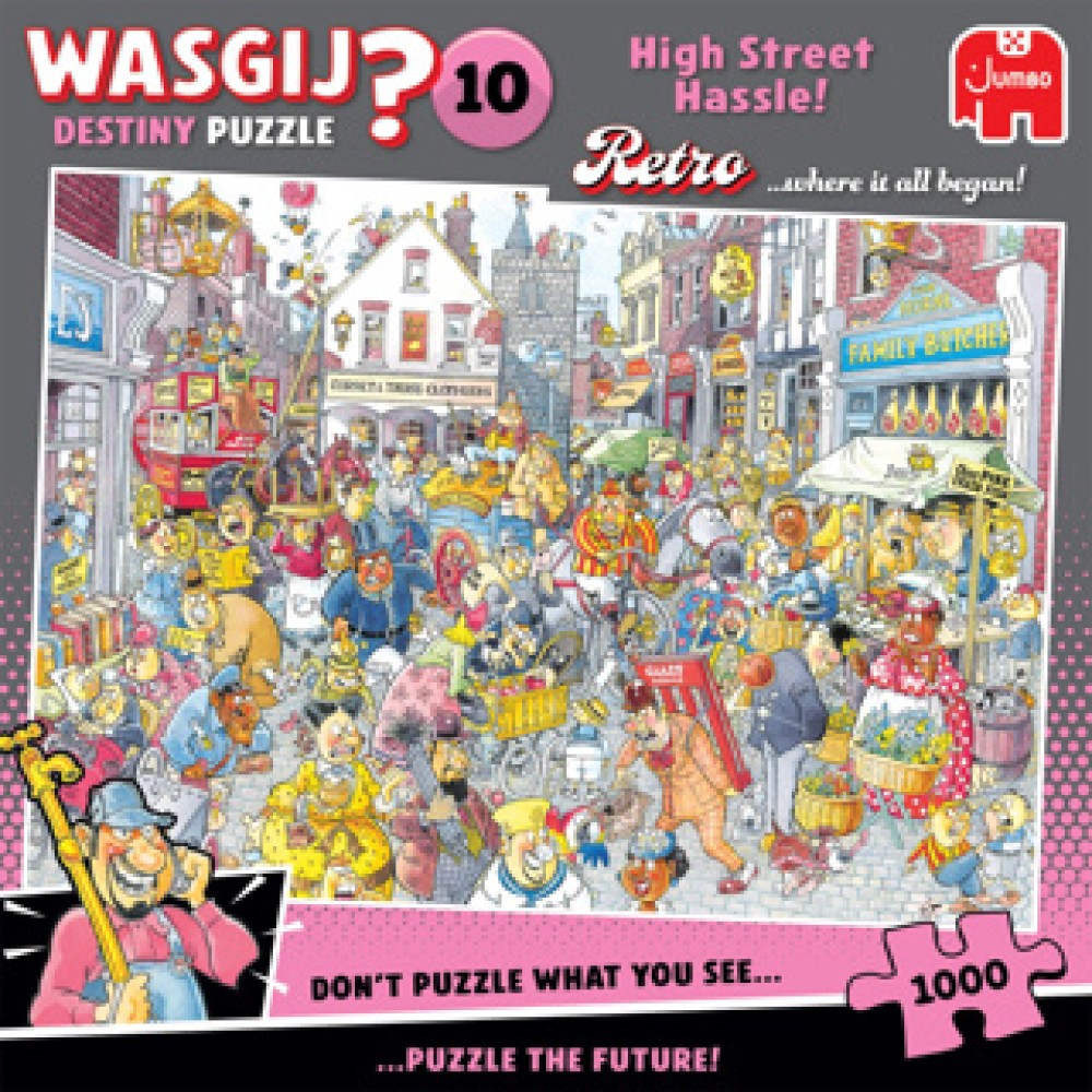 Puzzel Wasgij Retro Destiny 10 Chaos in de winkelstraat (1000) - Afbeelding 3