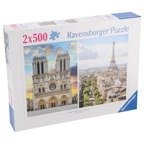 Puzzel in Parijs 2 x 500 stukjes