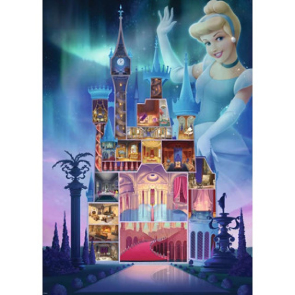 Ravensburger puzzel Disney castles Cinderella 1000 stukjes - Afbeelding 2