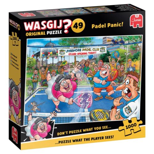 Puzzel Wasgij Orig.  49 Paniek op Padelbaan (1000)