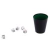 Dobbelset Spel Compleet met 5 Dobbelstenen Dobbelbeker en Scoreblok op Blister
