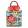 Houten kralen in emmer 400 gram 2 assorti (assortiment – willekeurige uitvoering)