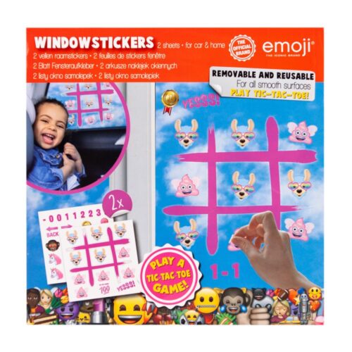 Raamstickers Emoij Assorti (assortiment – willekeurige uitvoering)
