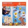 Raamstickers Emoij Assorti (assortiment – willekeurige uitvoering)