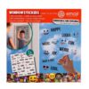 Raamstickers Emoij Assorti (assortiment – willekeurige uitvoering)