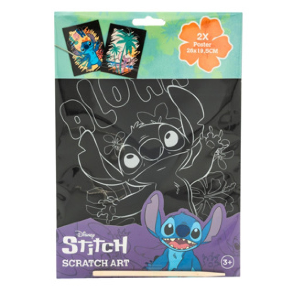 Stitch Kraskunst 26x19,5cm 2 Stuks - Afbeelding 2