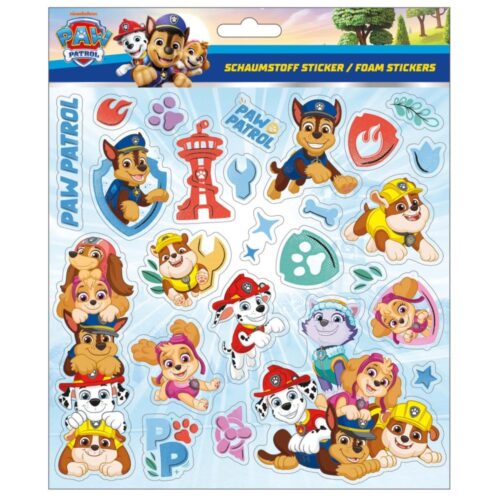 Foam stickers met glittereffect Paw Patrol