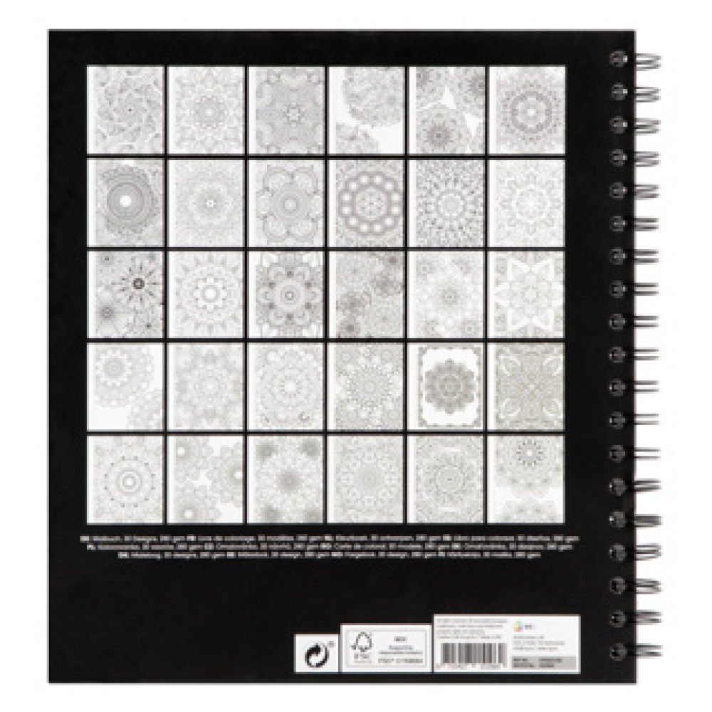 Kleurboek Volwassenen 30 Designs 22,8x25,3x1,8 Cm - Afbeelding 4