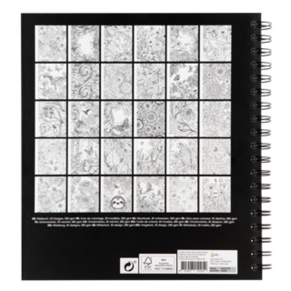 Kleurboek Volwassenen 30 Designs 22,8x25,3x1,8 Cm - Afbeelding 5