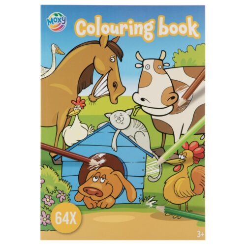 Kleurboek mega A4 64 pagina's 3 assorti (assortiment – willekeurige uitvoering)