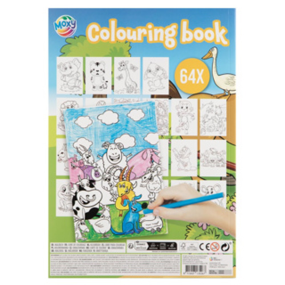 Kleurboek mega A4 64 pagina's 3 assorti - Afbeelding 4