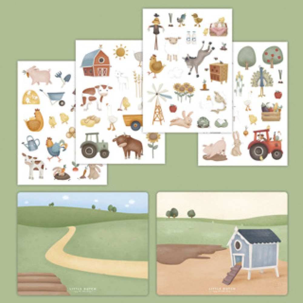 Little Dutch raamstickers boerderij - Afbeelding 2