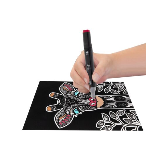 Schilderen op velvet 4 sheets 4 assorti (assortiment – willekeurige uitvoering)