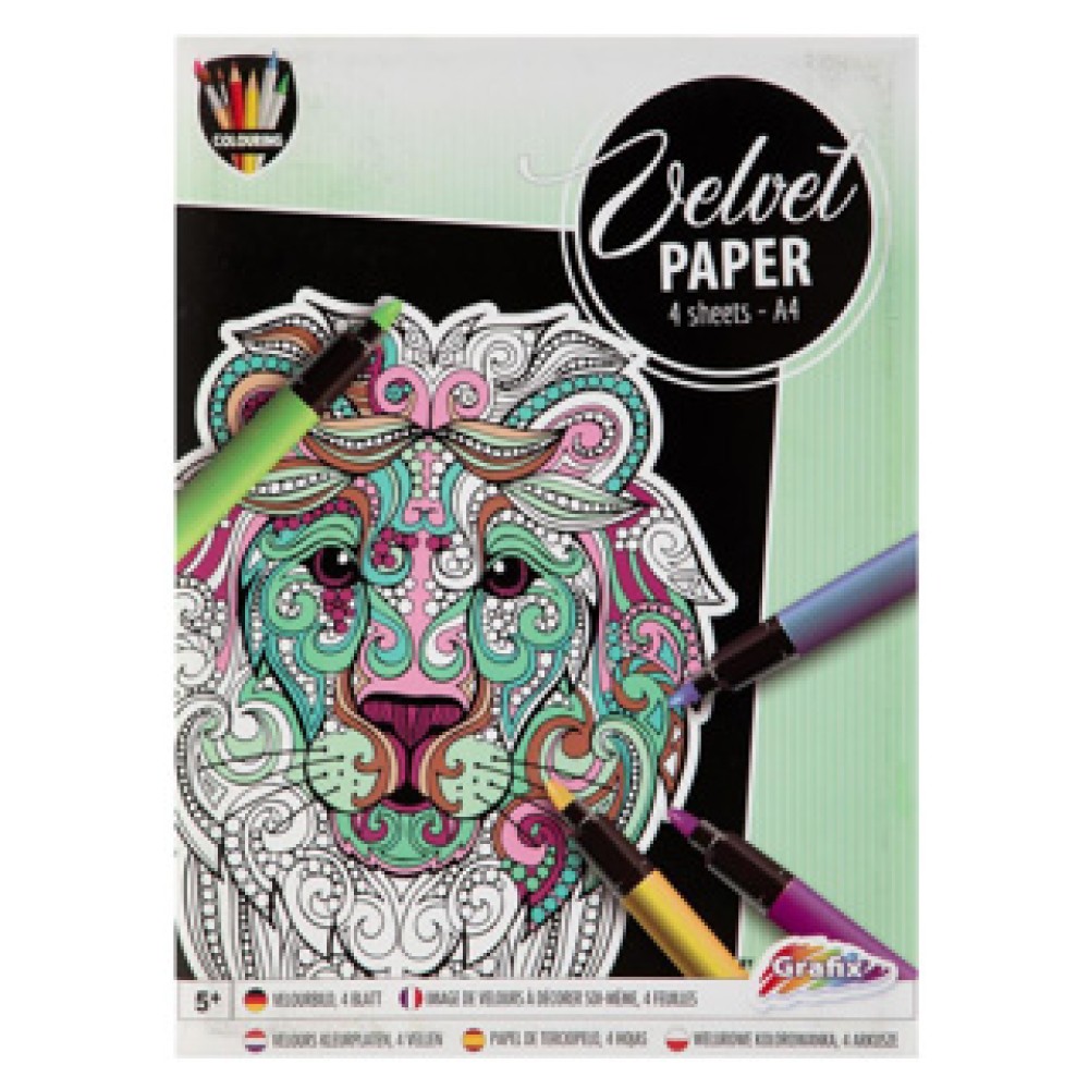 Schilderen op velvet 4 sheets 4 assorti - Afbeelding 2