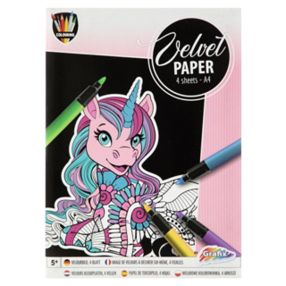 Schilderen op velvet 4 sheets 4 assorti - Afbeelding 4
