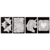 Schilderen op velvet 4 sheets 4 assorti (assortiment – willekeurige uitvoering)