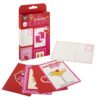 A6 kaarten 30 stuks rood, 10,5x14,8 cm