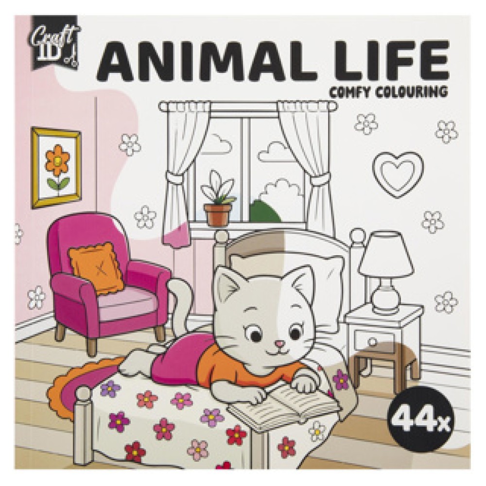 Kleurboek cute & comfy 20 x 20 cm 4 assorti - Afbeelding 2
