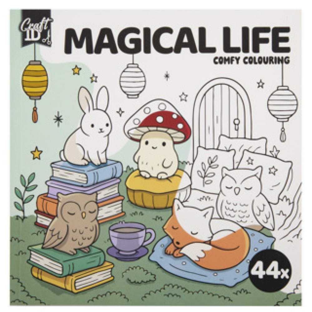 Kleurboek cute & comfy 20 x 20 cm 4 assorti - Afbeelding 3