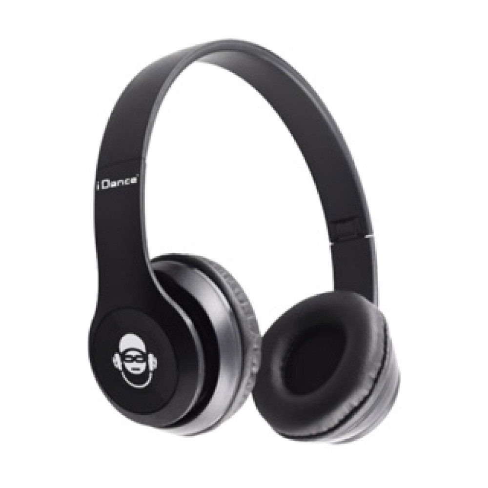 Idance hoofdtelefoon draadloos zwart metal - Afbeelding 2