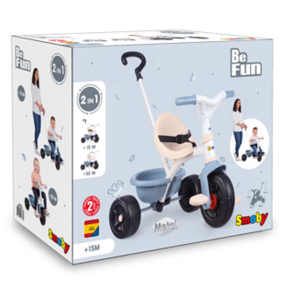 Smoby Driewieler Be Fun Blauw - Afbeelding 2