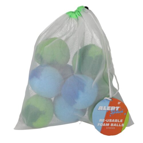 Alert splash foam ballen 9 cm 9 stuks 2 assorti (assortiment – willekeurige uitvoering)