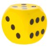 Dobbelsteen Bal Soft Geel 16 Cm