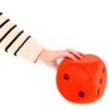 Dobbelsteen Bal Soft Rood 16 Cm