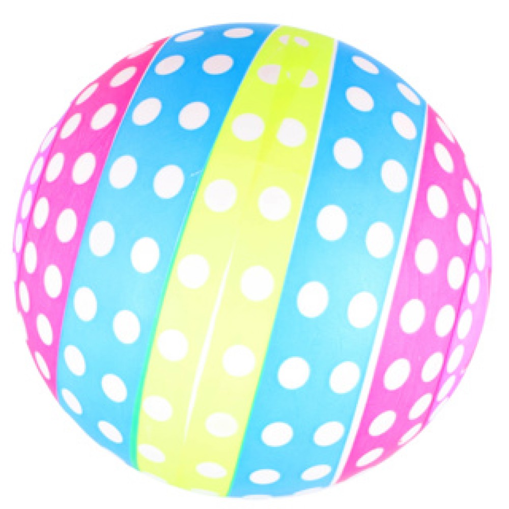 Bal fun plastic 23 cm assorti - Afbeelding 2