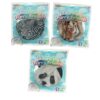 Pluchiez bouncing furry wild animals 23 cm assorti panda / zebra / tijger (assortiment – willekeurige uitvoering)