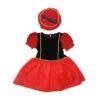 Pietenjurk Zwart/Rood 110-116 Cm