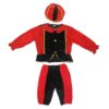 Pietenpak Zwart/Rood 110-116 Cm