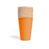 10 Papieren Bekers 350 ML Oranje