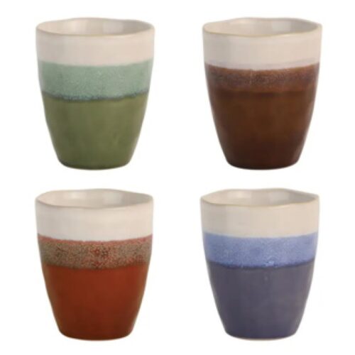 Fuji mok 8 cm 4 assorti (assortiment – willekeurige uitvoering)