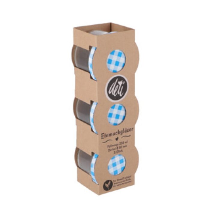 Jampot set 3 23 cl assorti (assortiment – willekeurige uitvoering)