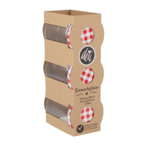 Jampot set 3 44 cl assorti (assortiment – willekeurige uitvoering)