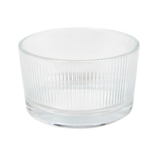 Schaaltje lines Ø 8,5x5 cm glas