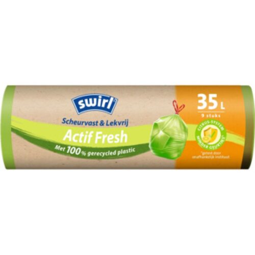 Swirl scheurvast lekvrij actiffresh 35l 9 stuks