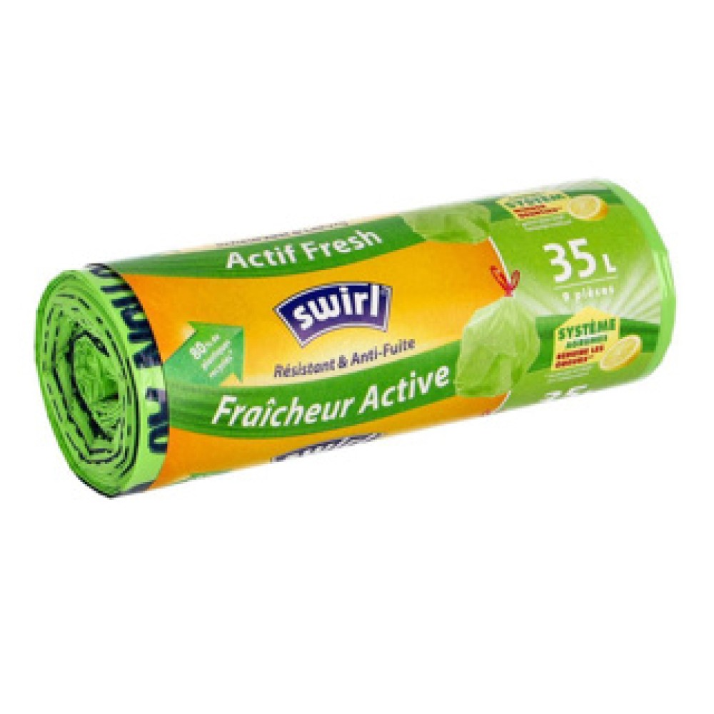 Swirl scheurvast lekvrij actiffresh 35l 9 stuks - Afbeelding 2