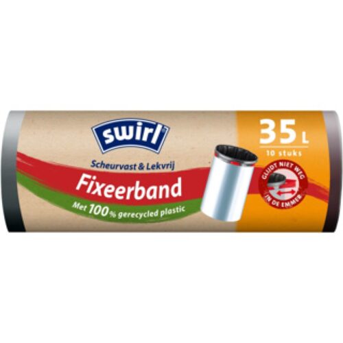 Swirl pedaalemmerzak met fixeerband 35L 10 st