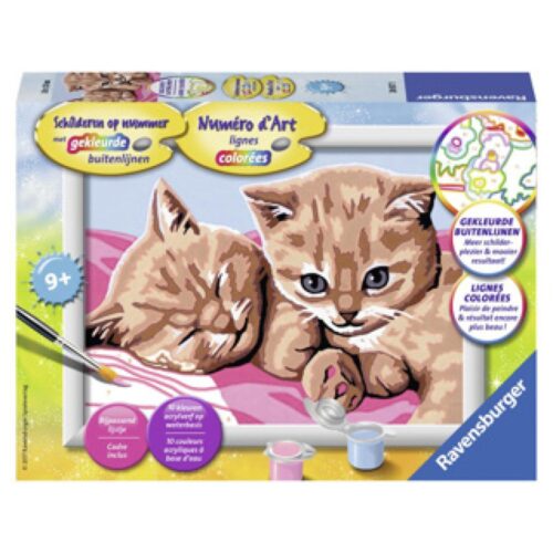Ravensburger Schilderen Op Nummer kat/konijn/ puppie/paard assorti (assortiment – willekeurige uitvoering)