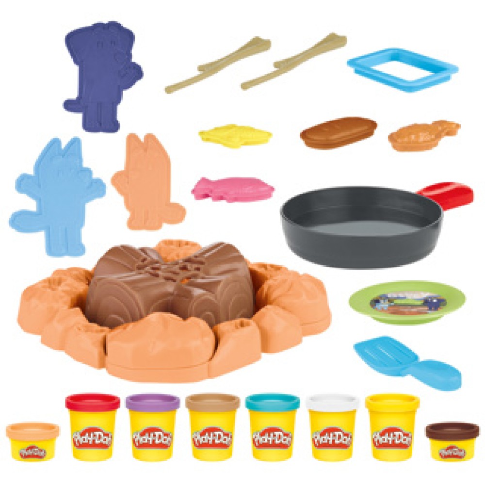 Playdoh Bluey goes camping playset - Afbeelding 2